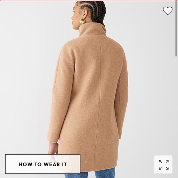 J Crew cocoon coat in Italian stadium-cloth wool - Picture 7 of 7